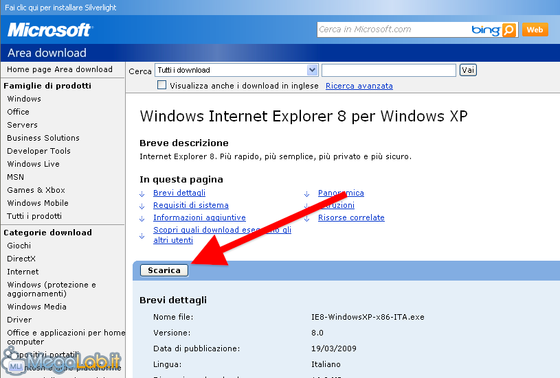 Come installare Internet Explorer 8 su Windows XP [MegaLab.it]