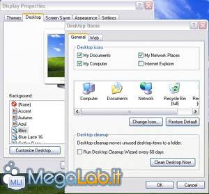 Far apparire le icone sul desktop di Windows XP [MegaLab.it]