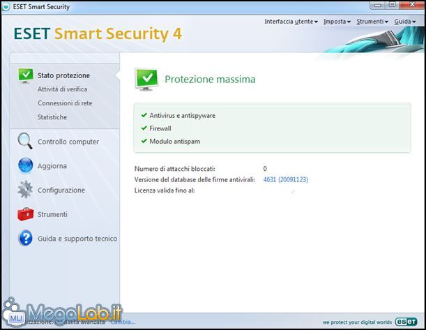 Eset Smart Security 4 gratis per 6 mesi [MegaLab.it]