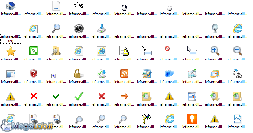 Tutti i percorsi per trovare le icone integrate in Windows