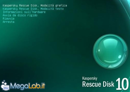 Kaspersky Rescue Disk 10, il tuo antivirus su CD-ROM [MegaLab.it]