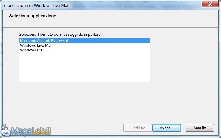 Esportare la posta e i contatti da Outlook Express a Windows Live Mail e  viceversa [MegaLab.it]