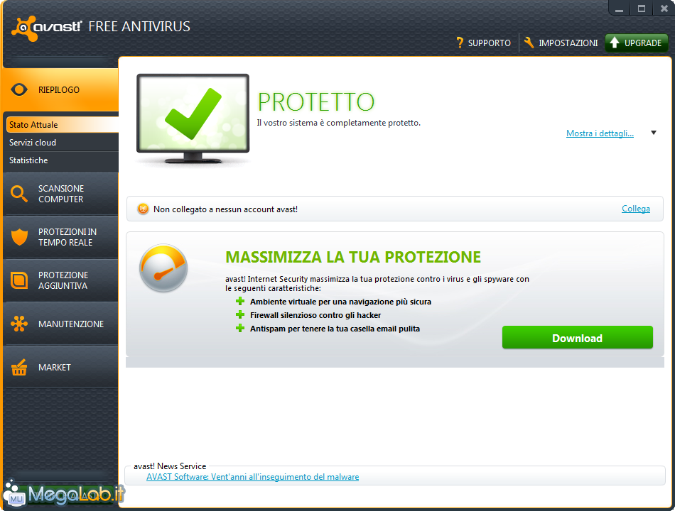 avast! Free Antivirus [MegaLab.it]